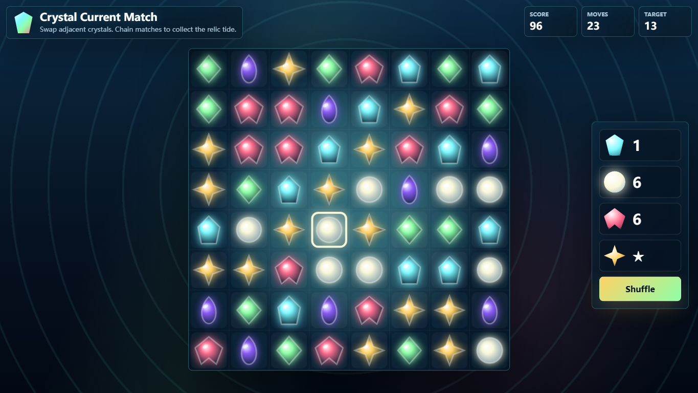 Crystal Current Match gameplay screenshot