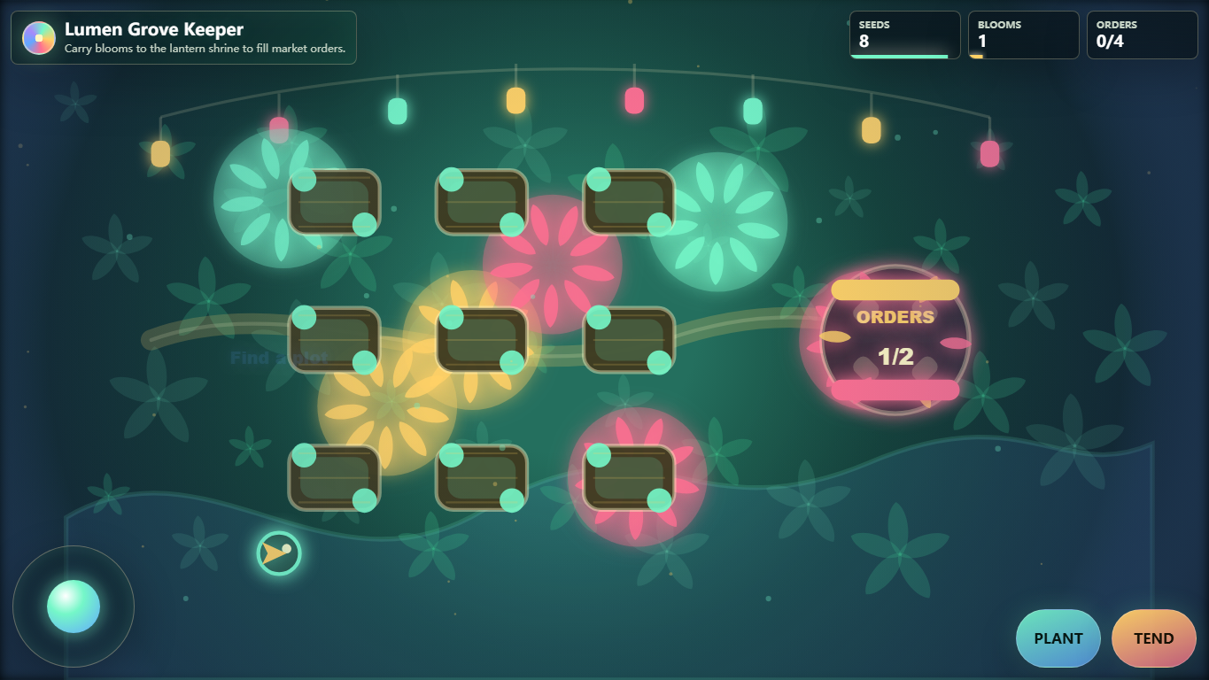 Lumen Grove Keeper gameplay screenshot