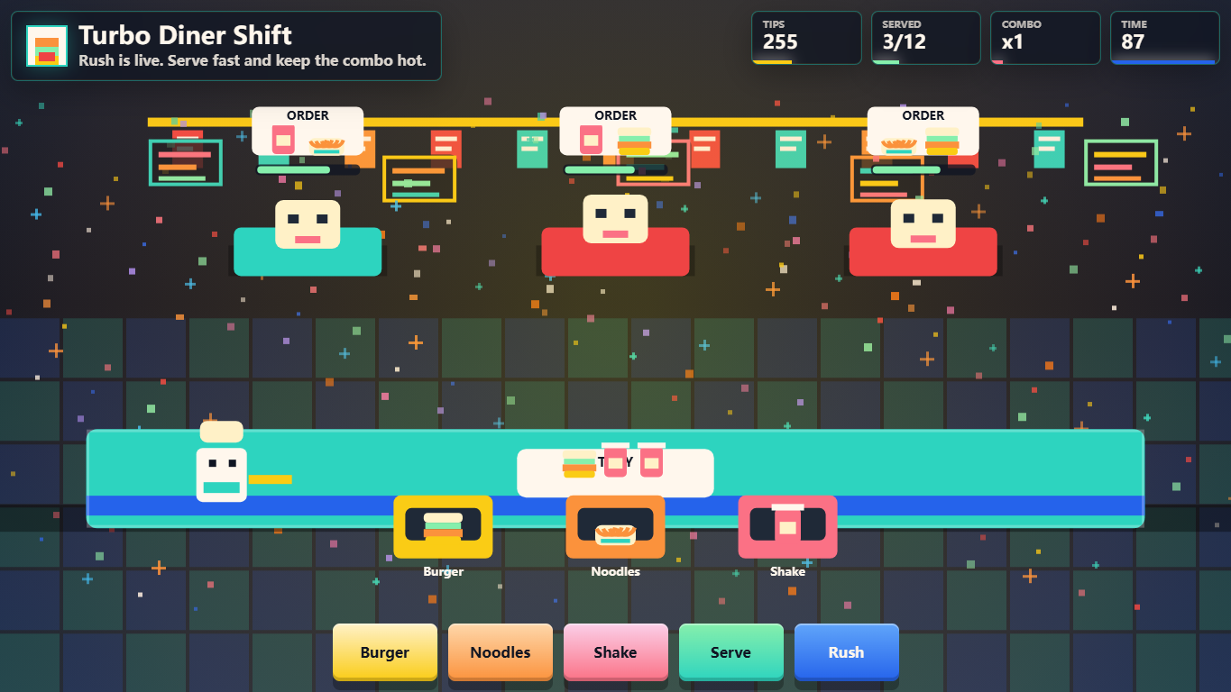 Turbo Diner Shift gameplay screenshot